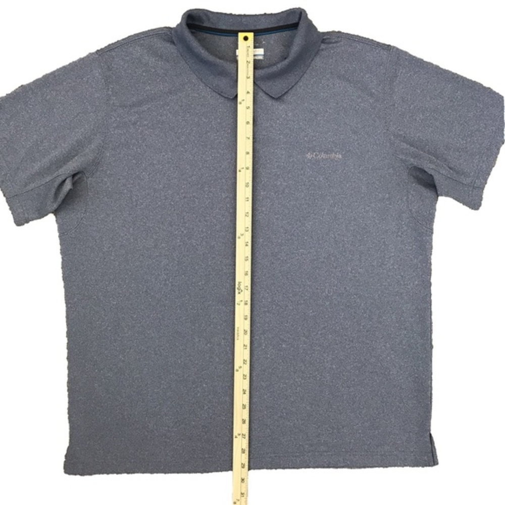 Columbia Polo Shirt Men's Size XXL Omni Shade Sun Protection Blue Golf Outdoor‎ - Picture 12 of 15